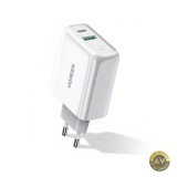 Incarcator Retea UGREEN CD170 36W 3A 1 x USB-A - 1 x USB-C Alb