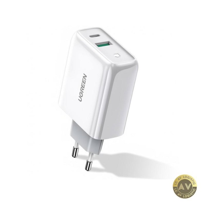Incarcator Retea UGREEN CD170 36W 3A 1 x USB-A - 1 x USB-C Alb