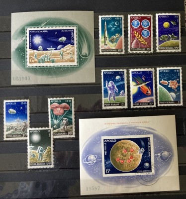 Romania 1972 Incheierea programului Apollo LP 814-816 foto