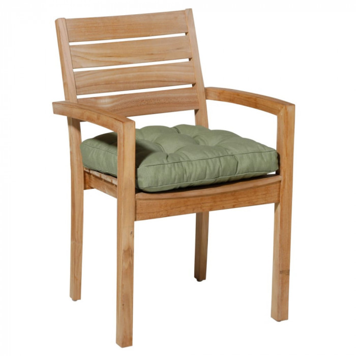 Madison Pernă de scaun saltea Panama, verde salvie, 47x47 cm