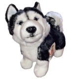 Jucarie caine de plus Husky in piciare 23cm nat geo