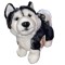 Jucarie caine de plus Husky in piciare 23cm nat geo