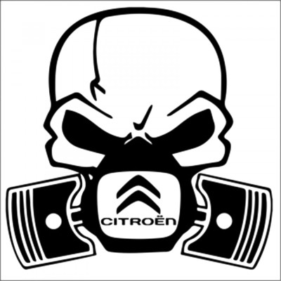 Sticker Auto Citroen Toxic , Autocolant Amuzant pentru Masina foto