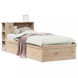Cumpara ieftin Cadru de pat fara saltea, 75x190 cm, lemn masiv de pin