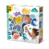 Set 15 Dinozauri Spuma Baie SES Creative, Jucarie Interactiva, 1 An+, Baieti/Fete, Creativitate