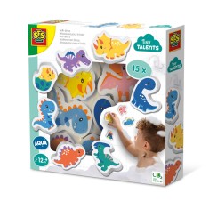 Set 15 dinozauri din spuma pentru baie