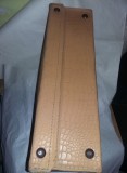 Valiza Vintage Imitatie Piele Sarpe, Geamantan Vechi Ceaușist 54cm, Cu Cheie, Colectie/Decor