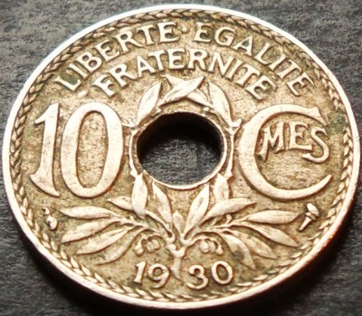 Moneda istorica 10 CENTIMES - FRANTA, anul 1930 * cod 2567 foto