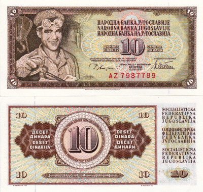 IUGOSLAVIA 10 dinara 1978 UNC!!! foto
