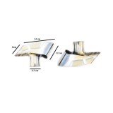 Ornament toba compatibil BMW X6 inox lucios evacuare sport Cod: 6XB