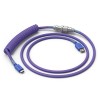 Glorious cablu tastatura Coiled Nebula, USB-C - USB-A, 1.37m, Mov &quot;GLO-CBL-COIL-NEBULA&quot;