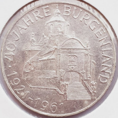 404 Austria 25 Schilling 1961 Burgenland km 2891 argint