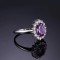 Iel Argint Amethyst Elegance --Ametist Vera Cruz și Topaz Alb-- arg239C Mov
