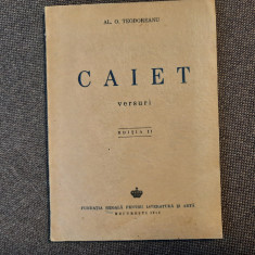 Al. O. Teodoreanu Caiet. Versuri, ed. a II-a, 1943