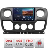Navigatie Opel Movano, Renault Master 2010-2021 Android Ecran QLED octa core 4+64 carplay android auto KIT-movano+EDT-E310V3 v1 CarStore Technology