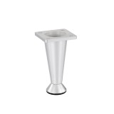Picior Mobilă Argintiu 10cm, 5.5x5.5cm, Metalic, Modern, Reglabil, Bază Mobilier, Accesorii Mobilă