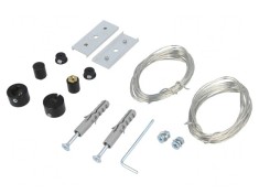Dispozitiv Suspendare Suport LED Negru 0,15m 50V 20N