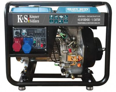 Generator de curent 6.5 kW diesel - Heavy Duty - Konner &amp;amp; Sohnen - KS-8100DE-1/3-HD-ATSR foto