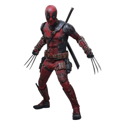 Deadpool &amp;amp; Wolverine Movie Masterpiece Action Figure 1/6 Deadpool (Battling Version) 31 cm foto