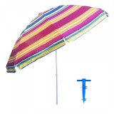 Pachet Umbrela protectie solara 3m + suport tip burghiu albastru Zilan ZTS8491_1