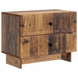 vidaXL Dulap de noapte Lemn vechi 62 x 34,5 x 47,5 cm Lemn prelucrat 893863