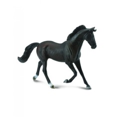Figurina Iapa Thoroughbred Neagra pictata manual XL Collecta