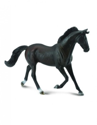 Figurina Iapa Thoroughbred Neagra pictata manual XL Collecta foto