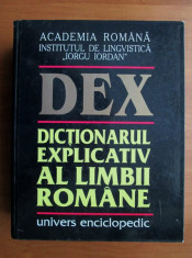 DEX. Dictionarul Explicativ al Limbii Romane (1998, editie cartonata) foto