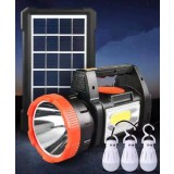Kit solar portabil lanterna, 3 becuri, Mp3, Radio, USB, panou solar 8000mAh