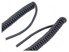 Cablu spiralat UNITRONIC&reg; SPIRAL 4x0,14mm2 PUR negru 250V