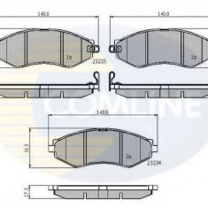 Set placute frana,frana disc DAEWOO NUBIRA Break (KLAJ) (1997 - 2016) COMLINE CBP31188