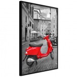 Cumpara ieftin Poster - The Most Beautiful Scooter, cu Ramă neagră, 20x30 cm
