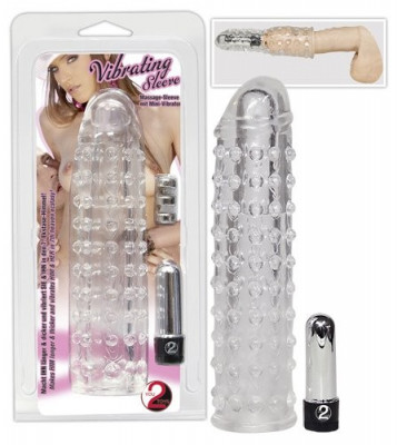 Set Prelungitor Penis Sleeve cu Minivibrator foto