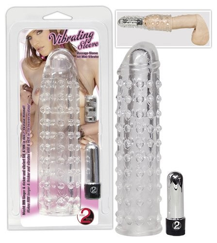 Set Prelungitor Penis Sleeve cu Minivibrator