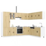 vidaXL Set dulap de bucătărie din 14 piese &bdquo;Porto&rdquo; lemn stejar Sonoma