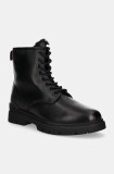 HUGO ghete de piele Ryan barbati, culoarea negru, 50523883