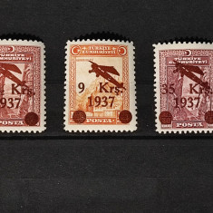 Turcia 1937 Airmail Stamps Serie MNH