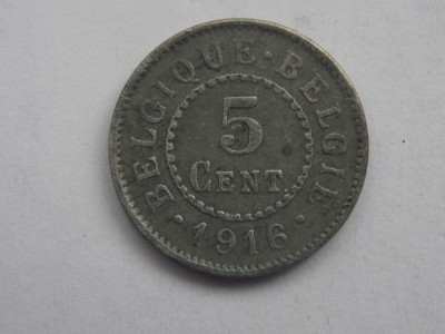 5 CENT 1916 BELGIA foto