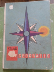 ATLAS GEOGRAFIC ROMANIA 1964 CU MULTE POZE DIN LOCALITATI foto