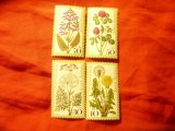 Serie RFG 1977 - FLORA , 4 valori, Nestampilat