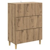 vidaXL Dulap cu sertare Stejar Artizanal 66 x 34,5 x 90 cm 894614