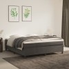 VidaXL Cadru de pat fără saltea, gri &icirc;nchis, 180x200 cm, catifea 3121133