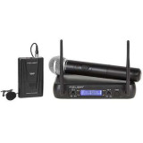 Cumpara ieftin Set doua microfoane wireless (mana + clip) VHF azusa