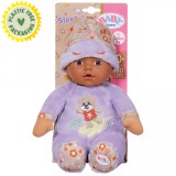 BABY born - Bebelus negru cu hainute violet 30 cm