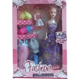 Papusa cu Accesorii, 29 cm, pentru Fete - Jucarie Copii, Joc de Rol, Colectie Papusi