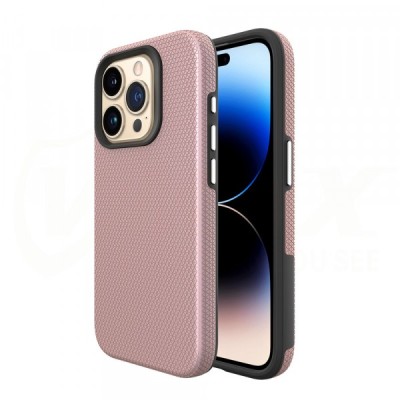 Husa pentru Samsung Galaxy S24 Ultra S928, Vmax, Triangle, Roz Aurie foto