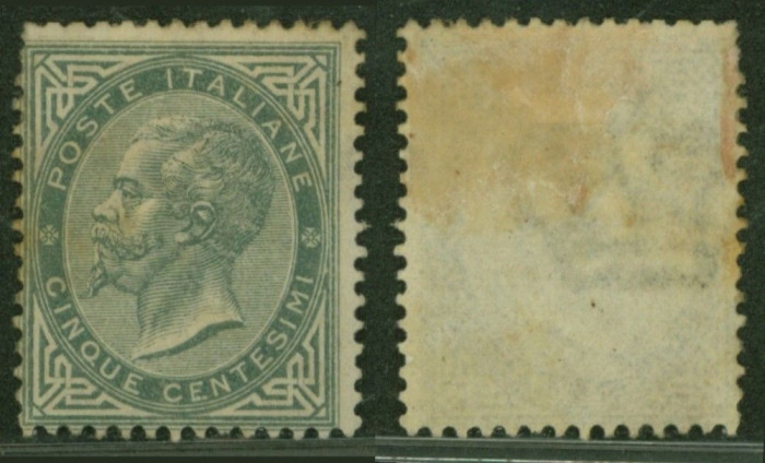 Italy 1863 King Viktor Emanuel II 5C Mi.16 MNG AM.568