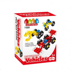 Set cuburi constructie JDLT Vehicule 100 piese