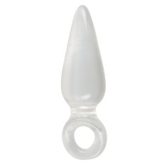 Plug anal transparent cu forma conică Finger Plug