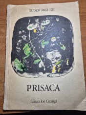 carte pentru copii - prisaca - tudor arghezi - din anul 1976 - carte format mare